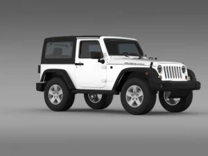 jeep wrangler rubicon 2012 3D Model