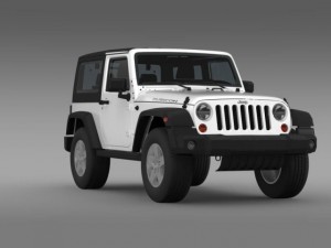jeep wrangler rubicon 2012 Modello 3D