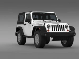 jeep wrangler rubicon 2012 3D Model