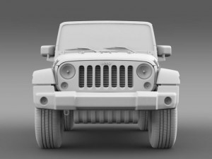 jeep wrangler rubicon 2012 Modello 3D