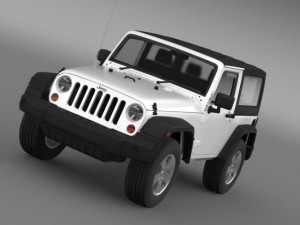 jeep wrangler uk sport 2008 3D 模型