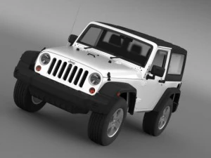 jeep wrangler royaume-uni sport 2008 Modèle 3D