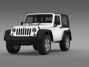 jeep wrangler uk sport 2008 Model 3D