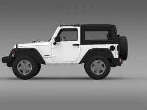 jeep wrangler uk sport 2008 Model 3D