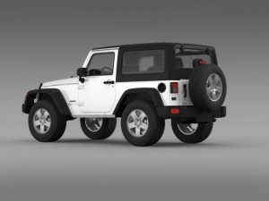 jeep wrangler uk sport 2008 Model 3D