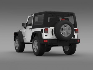 jeep wrangler uk sport 2008 Model 3D