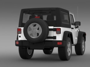 jeep wrangler uk sport 2008 Model 3D