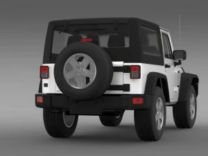 jeep wrangler uk sport 2008 3D Model
