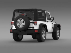 jeep wrangler uk sport 2008 Model 3D