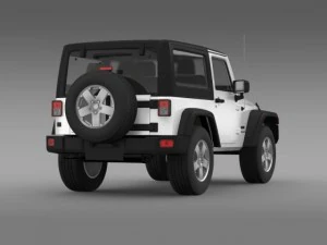 jeep wrangler uk sport 2008 3D Model