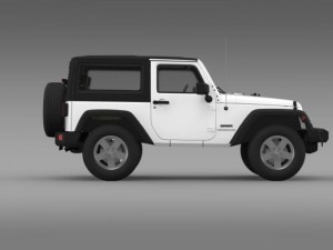 jeep wrangler uk sport 2008 Model 3D