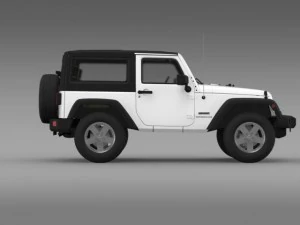 jeep wrangler uk sport 2008 3D Model