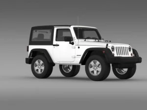 jeep wrangler uk sport 2008 3D Model