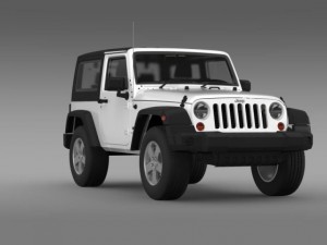 jeep wrangler uk sport 2008 Model 3D