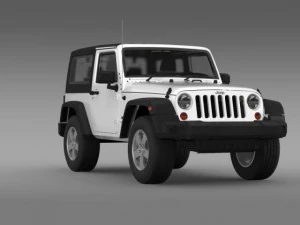 jeep wrangler uk sport 2008 3D Model