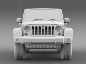jeep wrangler uk sport 2008 Model 3D