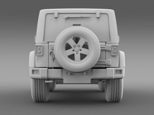 jeep wrangler uk sport 2008 Model 3D