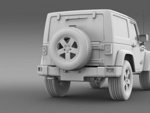 jeep wrangler uk sport 2008 Model 3D