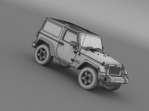 jeep wrangler uk sport 2008 Model 3D