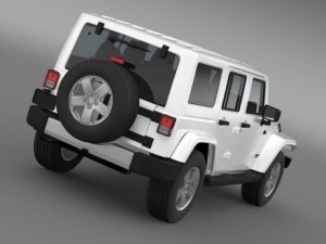 jeep wrangler unlimited 2011 3D Model