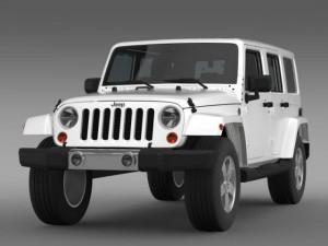jeep wrangler unlimited 2011 3D Model