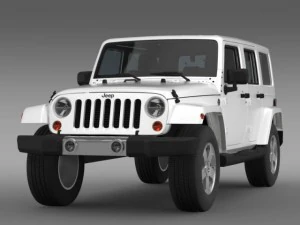 jeep wrangler unlimited 2011 3D Model