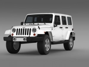 jeep wrangler unlimited 2011 3D Model