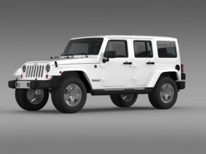jeep wrangler unlimited 2011 3D Model