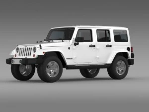jeep wrangler unlimited 2011 3D Model