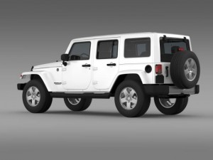 jeep wrangler unlimited 2011 3D Model