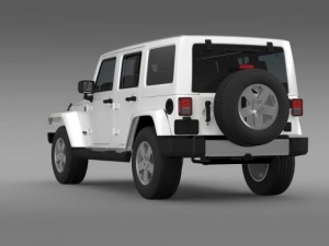 jeep wrangler unlimited 2011 3D Model