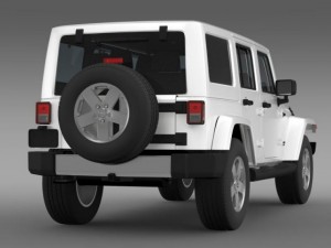 jeep wrangler unlimited 2011 3D Model