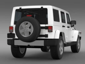 jeep wrangler unlimited 2011 3D Model
