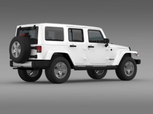 jeep wrangler unlimited 2011 3D Model