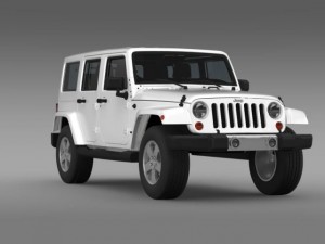 jeep wrangler unlimited 2011 3D Model