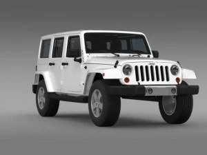 jeep wrangler unlimited 2011 3D Model