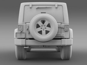 jeep wrangler unlimited 2011 3D Model
