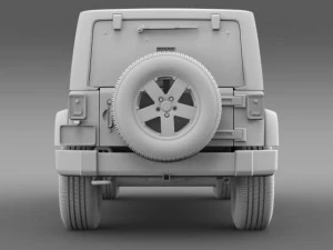 jeep wrangler unlimited 2011 3D Model