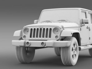 jeep wrangler unlimited 2011 3D Model
