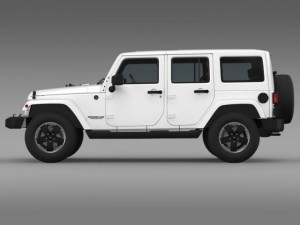 jeep wrangler unlimited altitude 2012 3D Model