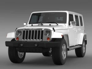 jeep wrangler unlimited envi 3D Model