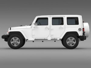 jeep wrangler unlimited envi 3D Model