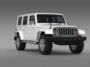 jeep wrangler unlimited envi 3D Model
