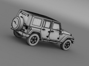 jeep wrangler unlimited envi 3D Model