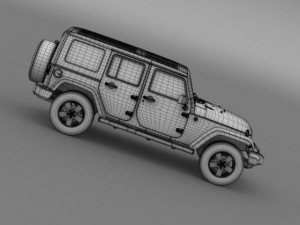 jeep wrangler unlimited envi 3D Model