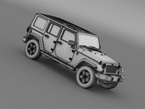 jeep wrangler unlimited envi 3D Model