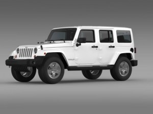 jeep wrangler unlimited sahara eu spec 2011 Modello 3D