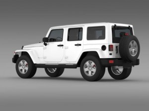 jeep wrangler unlimited sahara eu spec 2011 Modello 3D