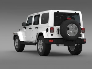 jeep wrangler unlimited sahara eu spec 2011 Modello 3D