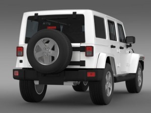 jeep wrangler unlimited sahara eu spec 2011 Modello 3D